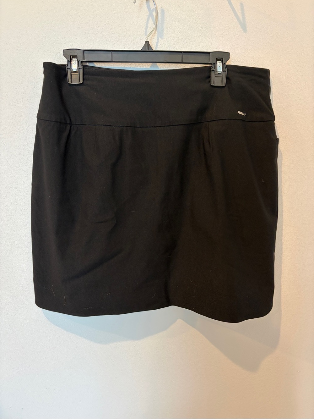 Black Knit Mini Skirt